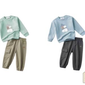 conjunto bebé perrito gorro