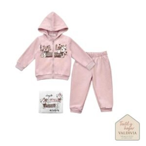 chándal tres piezas niña perrito lavely